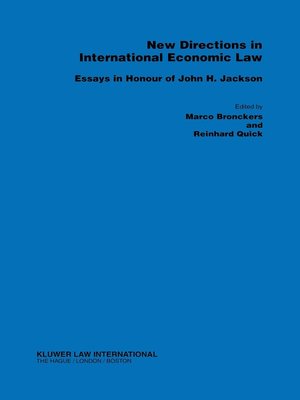 cover image of New Directions in International Economic Law